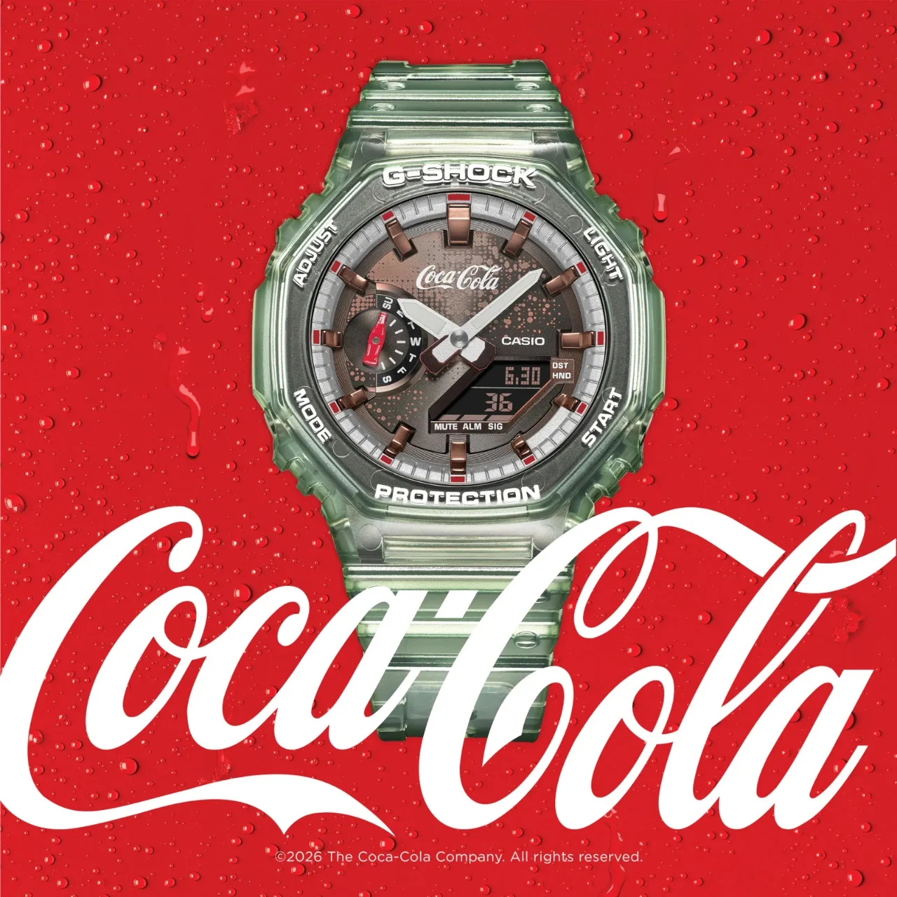 g-shock x coca-cola. 140th anniversary